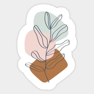 Boho Leaf Pattern Sticker